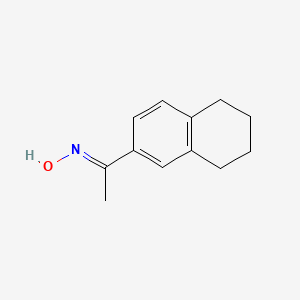 molecular formula C12H15NO B1599015 (1E)-1-(5,6,7,8-tetrahydronaphthalen-2-yl)ethanone oxime CAS No. 7357-12-2