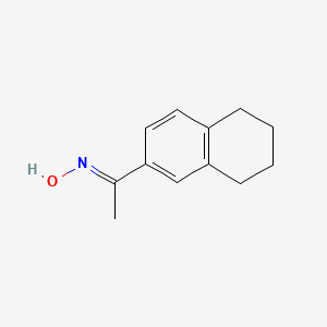 molecular formula C12H15NO B1599015 1-(5,6,7,8-Tetrahydronaphthalen-2-yl)ethanone oxime CAS No. 7357-12-2