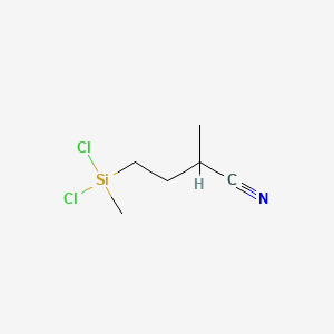 molecular formula C6H9Cl2NSi B1599032 Butanenitrile, 4-(dichloromethylsilyl)-2-methyl- CAS No. 71550-62-4