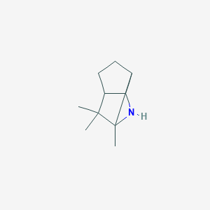 molecular formula C10H17N B159904 6,6,7-Trimethyl-8-azatricyclo[3.3.0.0~2,7~]octane CAS No. 131367-06-1