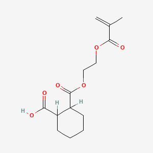 1,2-Cyclohexanedicarboxylic acid, mono(2-((2-methyl-1-oxo-2-propenyl)oxy)ethyl) ester