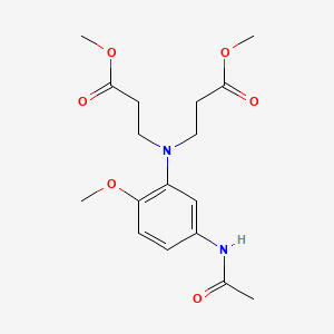Methyl N-(5-(acetylamino)-2-methoxyphenyl)-N-(3-methoxy-3-oxopropyl)-beta-alaninate