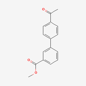molecular formula C16H14O3 B1599053 Methyl 3-(4-acetylphenyl)benzoate CAS No. 638995-33-2