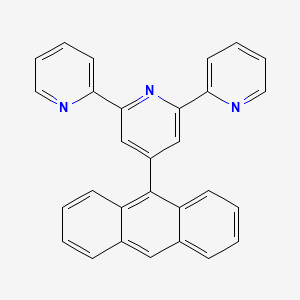 molecular formula C29H19N3 B1599058 2,2':6',2''-Terpyridine, 4'-(9-anthracenyl)- CAS No. 163087-28-3