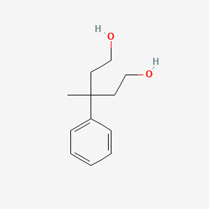 molecular formula C12H18O2 B1599066 3-Methyl-3-phenylpentane-1,5-diol CAS No. 84100-46-9