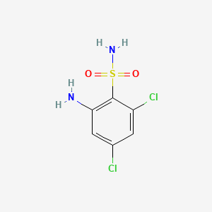 molecular formula C6H6Cl2N2O2S B1599068 2-Amino-4,6-dichlorobenzenesulfonamide CAS No. 89380-17-6