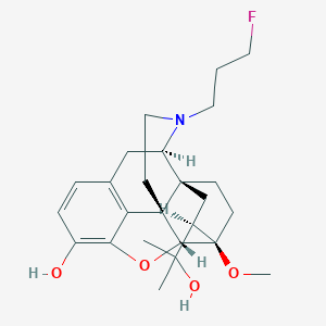 molecular formula C25H34FNO4 B159907 N-(3-Fluoropropyl)-N-nordiprenorphine CAS No. 125828-20-8
