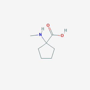 molecular formula C7H13NO2 B1599070 1-(Methylamino)cyclopentanecarboxylic acid CAS No. 22649-36-1