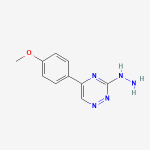 3-Hydrazino-5-(4-methoxyphenyl)-1,2,4-triazine