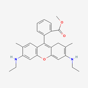 Xanthylium, 3,6-bis(ethylamino)-9-[2-(methoxycarbonyl)phenyl]-2,7-dimethyl-, molybdatesilicate