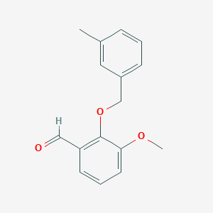 3-Methoxy-2-[(3-methylbenzyl)oxy]benzaldehyde