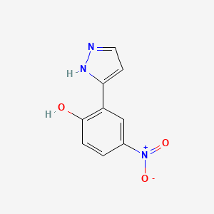 4-Nitro-2-(1H-pyrazol-3-yl)phenol