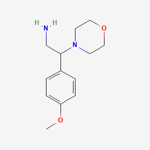 molecular formula C13H20N2O2 B1599109 2-(4-Methoxyphenyl)-2-morpholinoethanamine CAS No. 31466-47-4