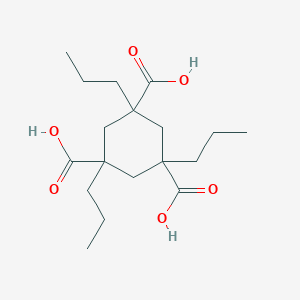 molecular formula C18H30O6 B159911 1,3,5-tripropylcyclohexane-1,3,5-tricarboxylic Acid CAS No. 129063-52-1