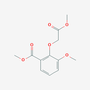 molecular formula C12H14O6 B1599118 Methyl 3-methoxy-2-(2-methoxy-2-oxoethoxy)benzoate CAS No. 104796-24-9