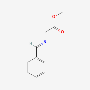 molecular formula C10H11NO2 B1599120 Methyl 2-(benzylideneamino)acetate CAS No. 66646-88-6