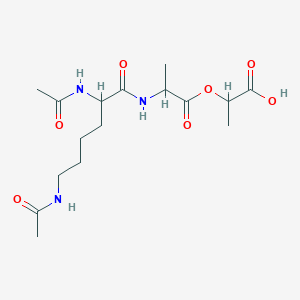 2-[2-(2,6-diacetamidohexanoylamino)propanoyloxy]propanoic Acid
