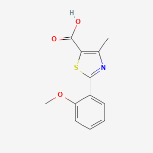 molecular formula C12H11NO3S B1599142 2-(2-methoxyphenyl)-4-methyl-1,3-thiazole-5-carboxylic Acid CAS No. 472805-74-6