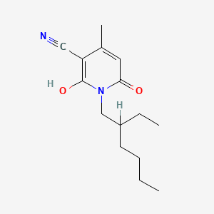 molecular formula C15H22N2O2 B1599148 1-(2-Ethylhexyl)-1,2-dihydro-6-hydroxy-4-methyl-2-oxonicotinonitrile CAS No. 51418-88-3