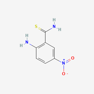 molecular formula C7H7N3O2S B1599155 2-Amino-5-nitrothiobenzamide CAS No. 25026-97-5