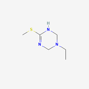 molecular formula C6H13N3S B1599159 3-Ethyl-6-(methylsulfanyl)-1,2,3,4-tetrahydro-1,3,5-triazine CAS No. 1189289-64-2
