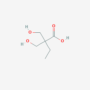 molecular formula C6H12O4 B159916 2,2-Bis(hydroxymethyl)butanoic acid CAS No. 10097-02-6