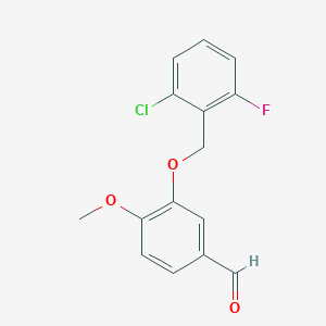 3-[(2-Chloro-6-fluorobenzyl)oxy]-4-methoxybenzaldehyde