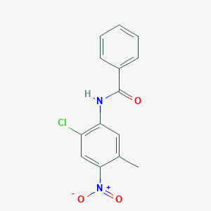 molecular formula C14H11ClN2O3 B1599176 N-(2-chloro-5-methyl-4-nitrophenyl)benzamide CAS No. 206986-83-6