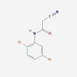 molecular formula C9H6Br2N2O B1599191 2-cyano-N-(2,5-dibromophenyl)acetamide CAS No. 63034-99-1