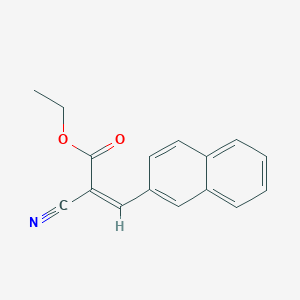 Ethyl (2Z)-2-cyano-3-(naphthalen-2-yl)prop-2-enoate