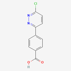 molecular formula C11H7ClN2O2 B1599222 4-(6-氯哒嗪-3-基)苯甲酸 CAS No. 845827-17-0