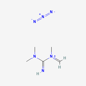 molecular formula C5H12N6 B1599229 1,1,3,3-Tetramethylguanidinium azide CAS No. 56899-56-0
