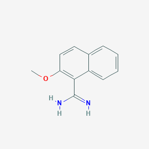 B1599239 2-Methoxy-naphthalene-1-carboxamidine CAS No. 885270-13-3