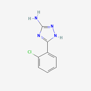 molecular formula C8H7ClN4 B1599241 5-(2-chlorophenyl)-4H-1,2,4-triazol-3-amine CAS No. 54463-89-7
