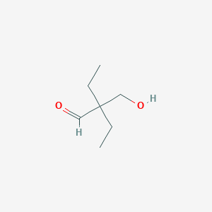molecular formula C7H14O2 B159925 2-ethyl-2-(hydroxymethyl)butanal CAS No. 1634-72-6