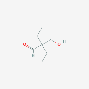 molecular formula C7H14O2 B159925 2-Ethyl-2-(hydroxymethyl)butyraldehyde CAS No. 1634-72-6