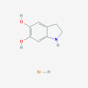 molecular formula C8H10BrNO2 B159926 Indoline-5,6-diol hydrobromide CAS No. 138937-28-7