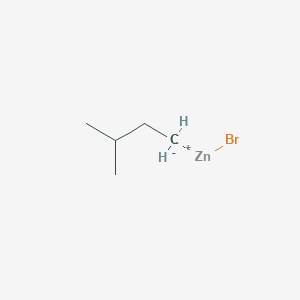 molecular formula C5H11BrZn B1599260 3-Methylbutylzinc bromide 0.5 M in Tetrahydrofuran CAS No. 92274-43-6