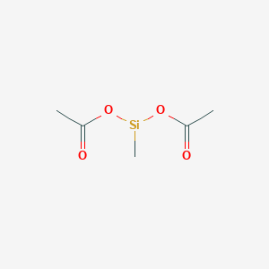 molecular formula C5H9O4Si B1599264 Methyldiacetoxysilane CAS No. 3435-15-2