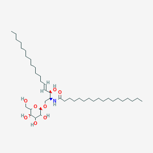 molecular formula C42H81NO8 B1599266 N-[(E,2S,3R)-3-hydroxy-1-[(2R,5S)-3,4,5-trihydroxy-6-(hydroxymethyl)oxan-2-yl]oxyoctadec-4-en-2-yl]octadecanamide CAS No. 95119-86-1