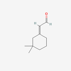 molecular formula C10H16O B1599267 (E)-(3,3-Dimethylcyclohexylidene)acetaldehyde CAS No. 26532-25-2