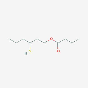 molecular formula C10H20O2S B159927 3-Mercaptohexyl butyrate CAS No. 136954-21-7