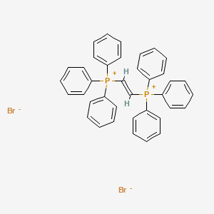 molecular formula C38H34Br2P2+2 B1599270 1,2-Vinylenebis(triphenylphosphonium) dibromide CAS No. 54770-27-3