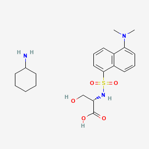 molecular formula C21H31N3O5S B1599272 N-Dansyl-L-serine cyclohexylammonium salt CAS No. 53332-28-8
