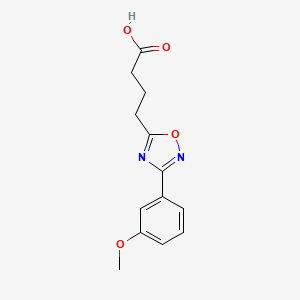 4-[3-(3-Methoxyphenyl)-1,2,4-oxadiazol-5-yl]butanoic acid