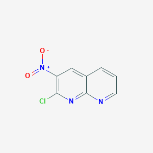 molecular formula C8H4ClN3O2 B1599284 2-Chloro-3-nitro-1,8-naphthyridine CAS No. 61323-18-0