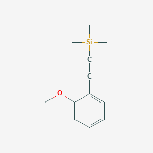 molecular formula C12H16OSi B1599297 ((2-Methoxyphenyl)ethynyl)triMethylsilane CAS No. 40230-91-9