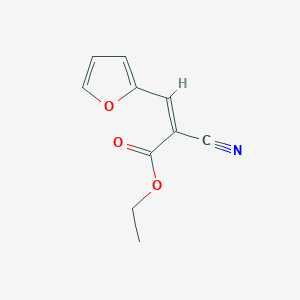 molecular formula C10H9NO3 B1599303 Ethyl 2-Cyano-3-(2-furanyl)acrylate CAS No. 23973-22-0