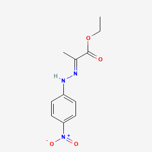 molecular formula C11H13N3O4 B1599307 2-[(4-硝基苯基)腙基]丙酸乙酯 CAS No. 73647-04-8