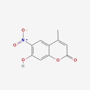 7-Hydroxy-6-(hydroxy(oxido)amino)-4-methyl-2H-chromen-2-one